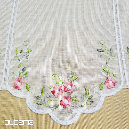 Rideau en vitrail FLEURS ROSES