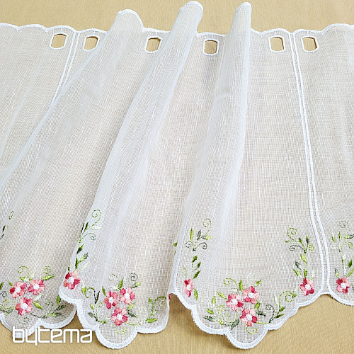 Rideau en vitrail FLEURS ROSES