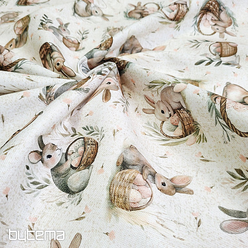 Tissu décoratif LAPIN BÉNI