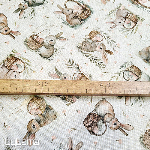 Tissu décoratif LAPIN BÉNI