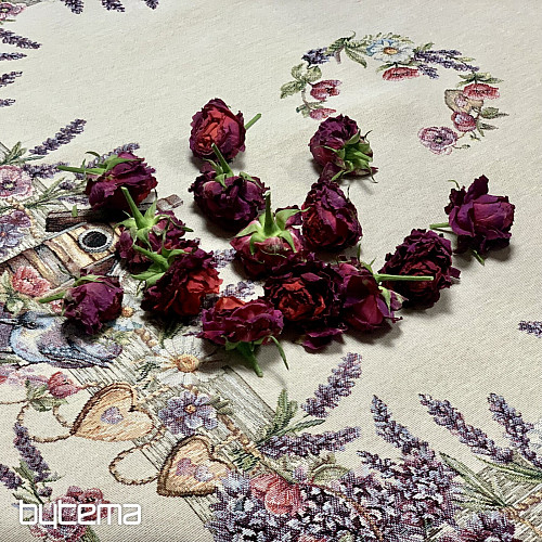 Nappe et foulard en tapisserie BIRDHOUSE