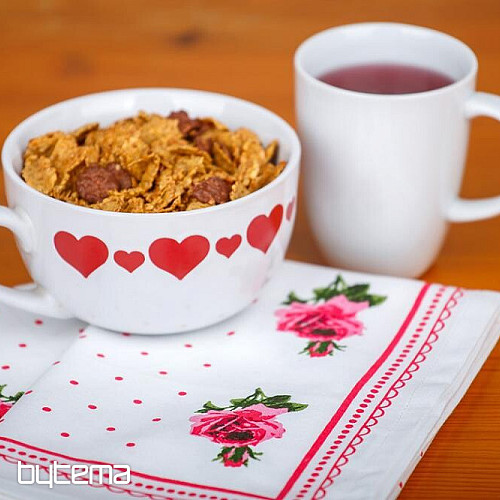 Serviettes de grand-mère Roses roses