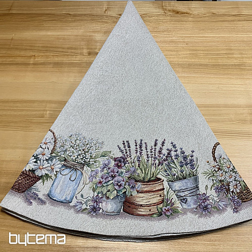 Nappe ronde en tapisserie BEAUTÉ DANS LE PANIER