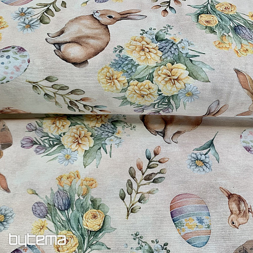 Tissu décoratif BUNNY LONNIE beige