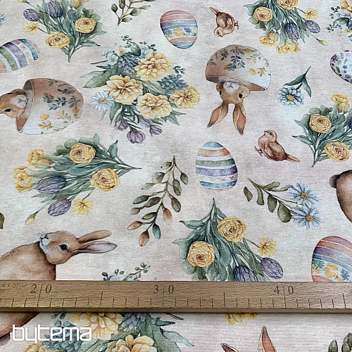 Tissu décoratif BUNNY LONNIE beige