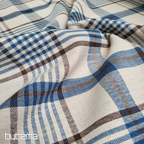 Tissu décoratif ANZOL BLEU