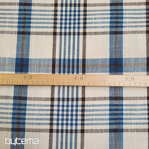 Tissu décoratif ANZOL BLEU