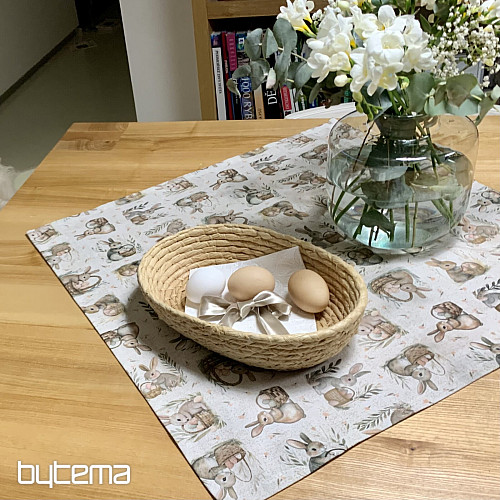 Nappe de Pâques POULETS ET ŒUFS