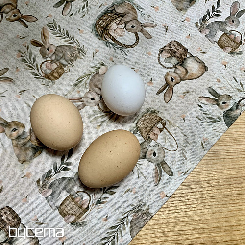 Nappe de Pâques POULETS ET ŒUFS