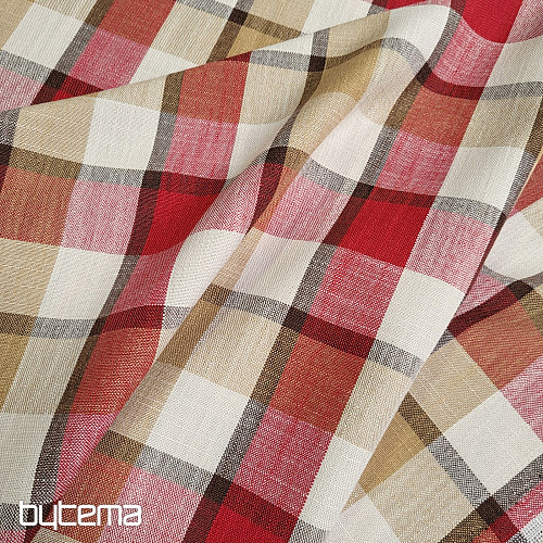 Tissu décoratif ATILA ROUGE