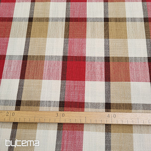 Tissu décoratif ATILA ROUGE