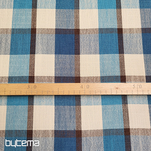 Tissu décoratif ATILA BLEU