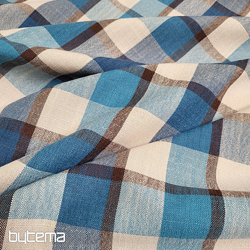 Tissu décoratif ATILA BLEU