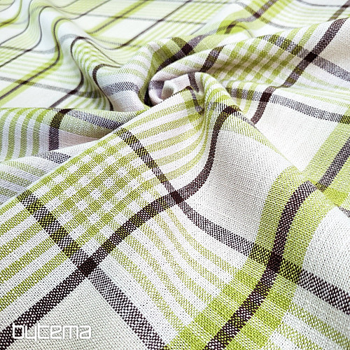 Tissu décoratif VERT ANZOL