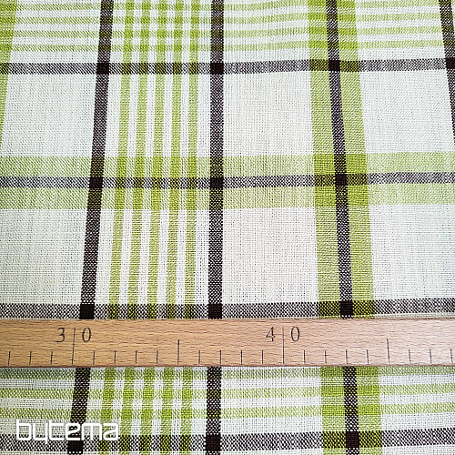 Tissu décoratif VERT ANZOL