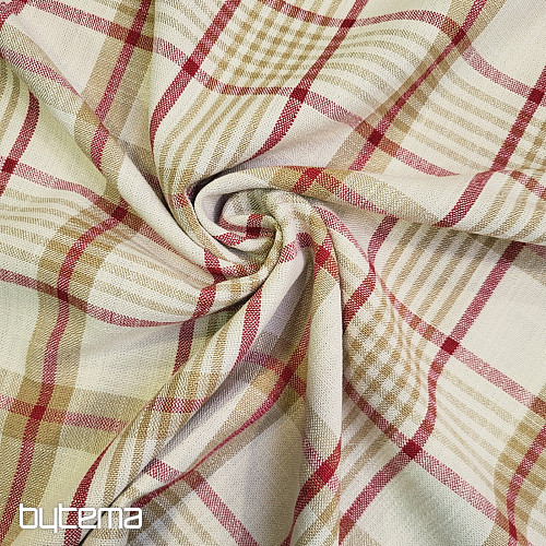 Tissu décoratif ANZOL ROUGE