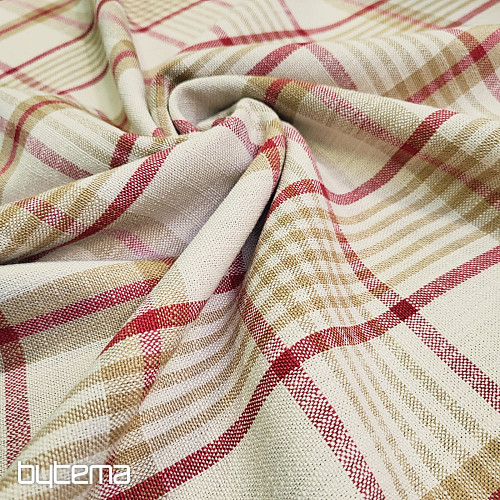 Tissu décoratif ANZOL ROUGE