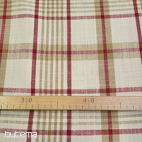 Tissu décoratif ANZOL ROUGE