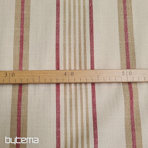 Tissu décoratif ROUGE TANGO