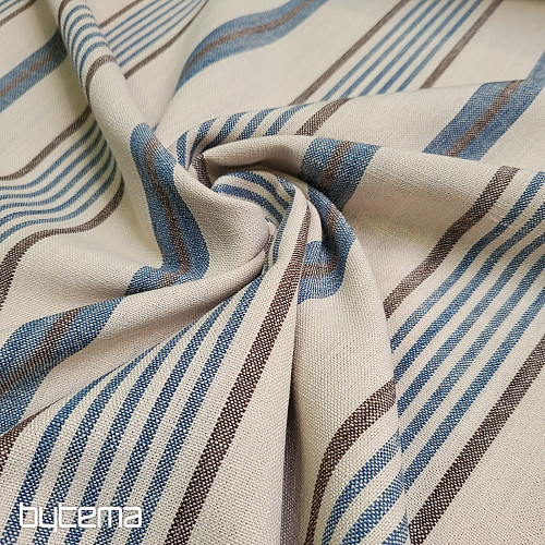 Tissu décoratif BLEU TANGO