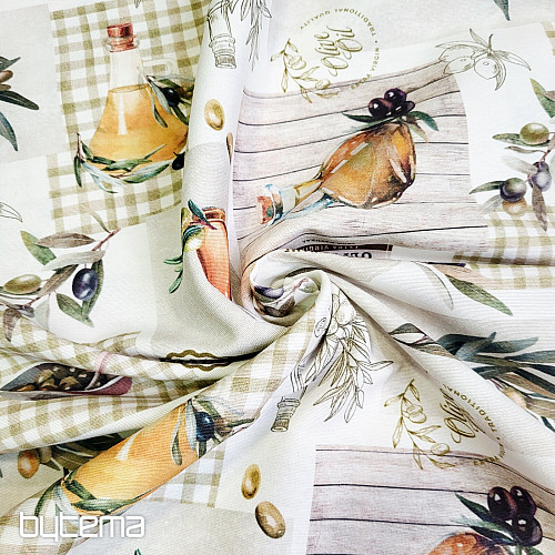 Tissu décoratif OLIVES PICUAL