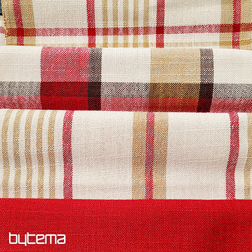 Tissu décoratif VALS ROUGE