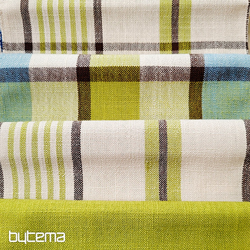 Tissu décoratif VERT VALS