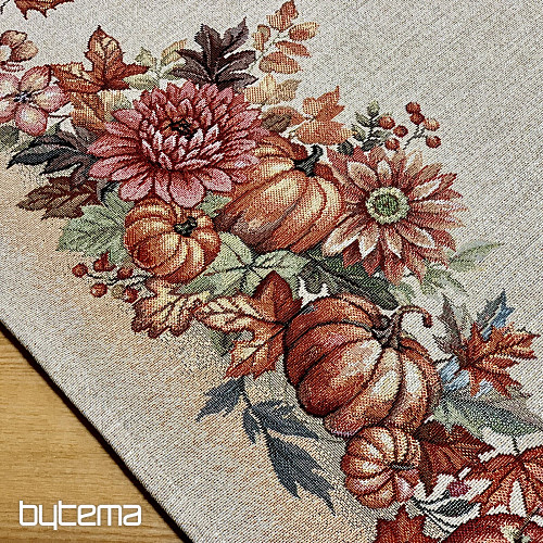 Nappe et foulard en tapisserie CHAMPIGNONS DANS LE CHARIOT