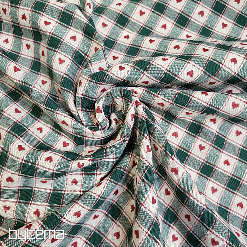 Tissu décoratif MAXI CORET vert