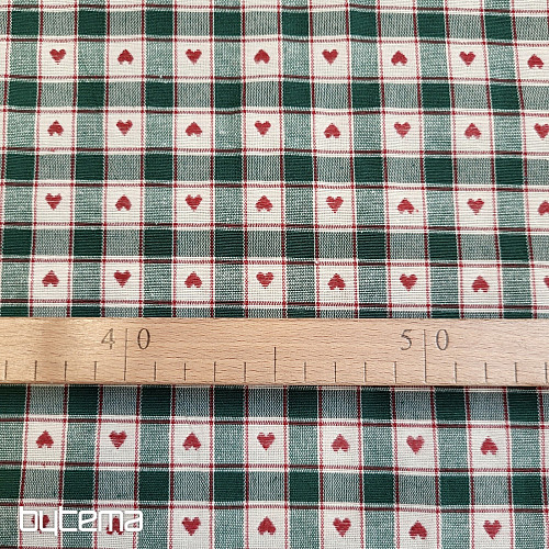 Tissu décoratif MAXI CORET vert