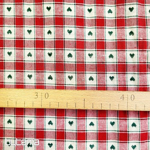 Tissu décoratif MAXI CORET rouge