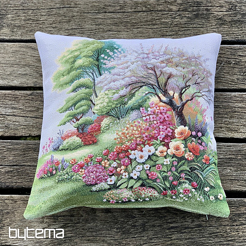 Taie d'oreiller en tapisserie NATURE MORTE DANS LE PARC