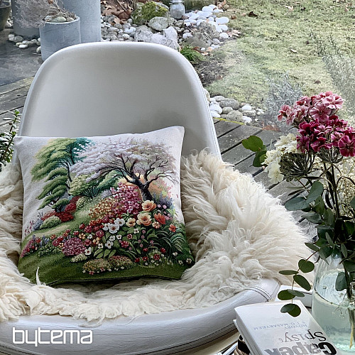 Taie d'oreiller en tapisserie NATURE MORTE DANS LE PARC