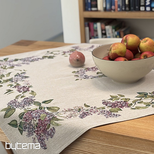 Nappe et foulard Gobelin LILAS