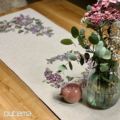 Nappe et foulard Gobelin LILAS