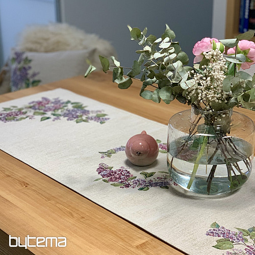 Nappe et foulard Gobelin LILAS