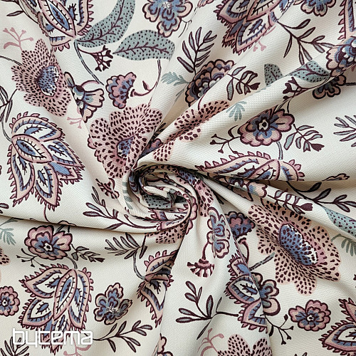 Tissu en coton FLEURS BOHÈME