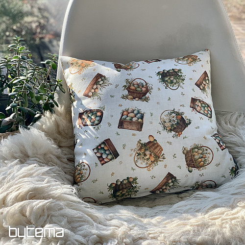 Taie doreiller décorative ŒUFS COLORÉS