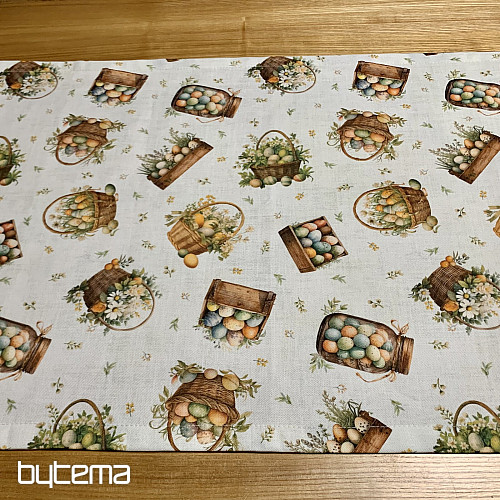Nappe et foulard de Pâques ŒUFS COLORÉS