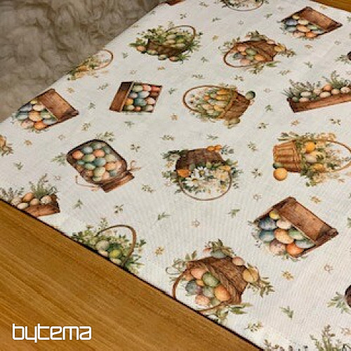 Nappe et foulard de Pâques ŒUFS COLORÉS
