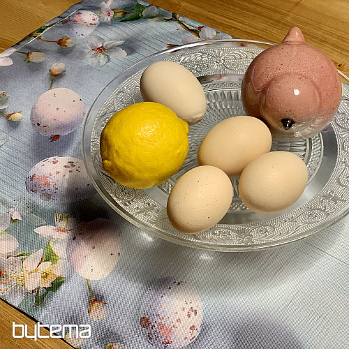 Nappe et foulard de Pâques à fleurs