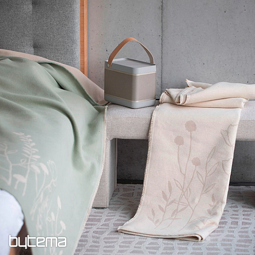 Couverture AMBRE FLEURS beige