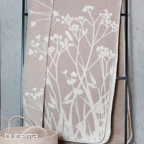 Couverture en herbe de bambou écru