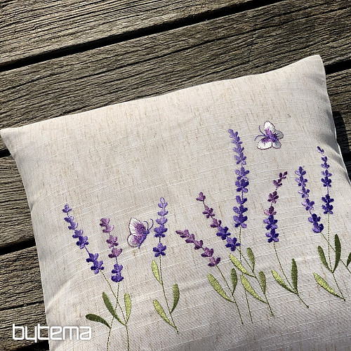 Taie d'oreiller brodée LAVANDE