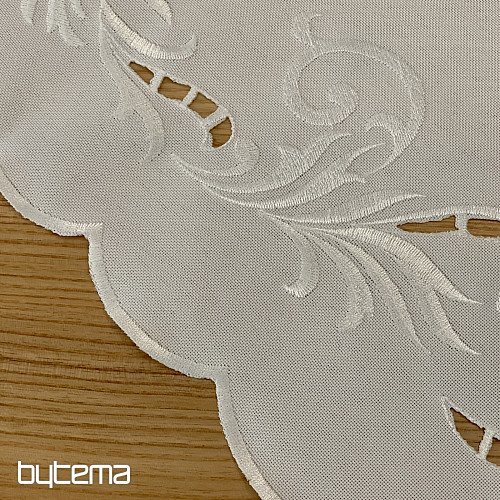 Nappe et foulard brodés WHITE DREAM