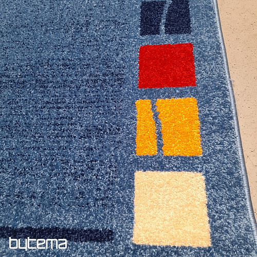 Tapis bleu moderne