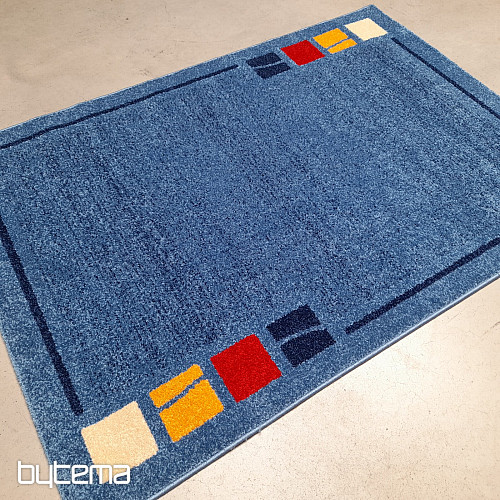 Tapis bleu moderne