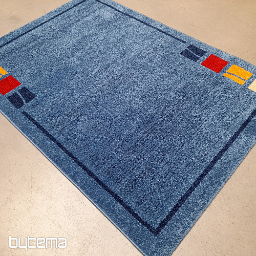 Tapis bleu moderne