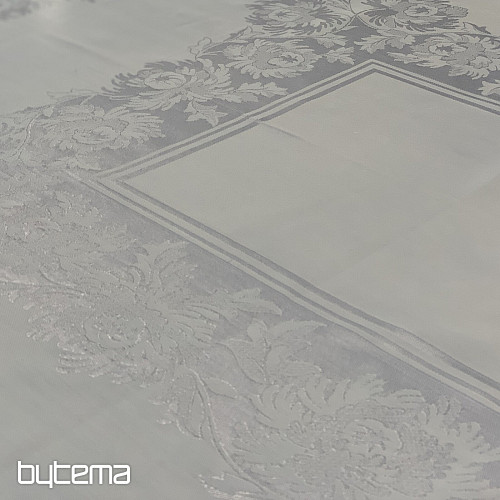 Nappe damassée bleu clair 130 x 230