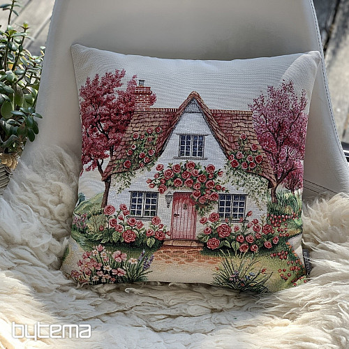 Taie doreiller en tapisserie BLOOMING HOUSE